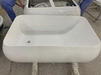 Baignoire de spa Baignoire à jets tourbillons Baignoires en acrylique avec massage Nouveau design Baignoire d'hydromassage intérieure moderne pour 2 personnes Égouttoir