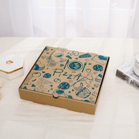 Boîte à pizza en carton blanc personnalisé Frozen Eco Friendly Firenldy Design avec gaufrage mat stratification revêtement UV pour emballage en papier