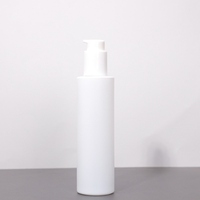 Vanjoin-bouteilles de Lotion blanche Premium 150ml, cylindre rond vide à vis Top blanc Opaque en verre, pompe à Lotion bouteilles en verre