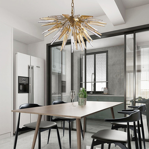 <span class=keywords><strong>Lampadario</strong></span> a Sospensione Moderno in Metallo Stile Nordico, Luce Sferica Sputnik, Risparmio Energetico, Fascio a 360°, 8000-10000 - Product Image 2