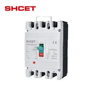 OEM ODM Năng Lượng Mặt Trời PV 3P MCCB DC 1000V 1500V 150 Amp 250amp 800a 1000 Amp 1250 Amps Đúc Trường Hợp Ngắt Mạch Với Shunt Chuyến Đi Cuộn Dây