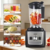 Blender de table Nutri de 6 litres, blender de qualité industrielle, robuste, 8 lames, haute vitesse, blender professionnel pour usage commercial