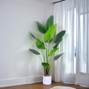 Nordique grand voyageur simulé banane bonsaï intérieur décoratif en plastique plantes en pot bureau plante verte ornements - Product Image 5