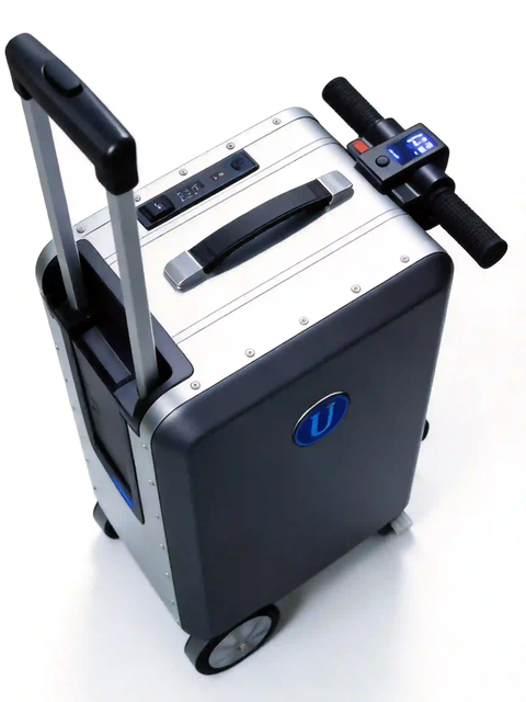 Foldable Electric Travel Luggage with GPS Tracking, 12V Battery, Waterproof, for Adults & Business