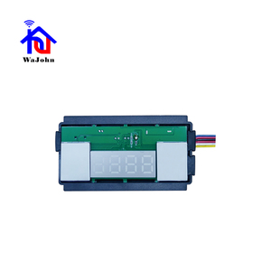Interruptor Táctil Inteligente HAJUNE de 12V con Atenuación Continua, Doble Tecla, Retroiluminación Monocromática Azul y Blanca, Anillo LED Integrado con Reloj - Product Image 1