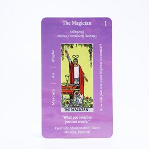 Kartu Oracle Prancis Ungu Grosir, Buku Panduan, Kartu Afirmasi Khusus untuk Wanita, Kertas Cetak Murah, <span class=keywords><strong>Tarot</strong></span> Positif - Product Image 5