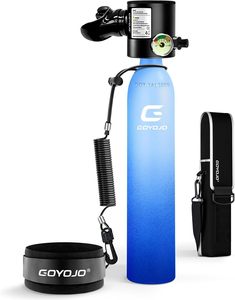 Bouteille d'oxygène miniature GOYOJO, très vendue, certifiée DOT, haute pression, 0,5 L, rechargeable, pour la plongée et les situations d'urgence. - Product Image 1