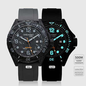 Orologio Subacqueo D0382G1 in Fibra di Carbonio Forgiata, Movimento Miyota 8215, Vetro Zaffiro, Automatico con Valvola di Scarico Elio, Cinturino FKM, Orologio Meccanico da Uomo - Product Image 1