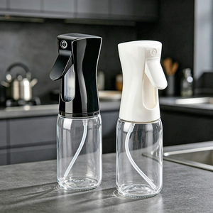 High-pressure continuous oil spray <b>bottle</b> for household air fryers, cooking oil sprayer, mist <b>bottle</b>, transparent oil dispenser - Product Image 2