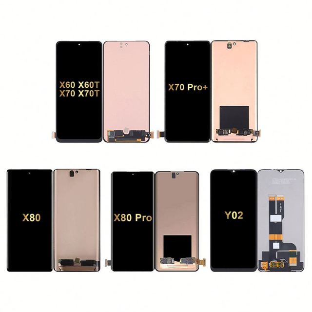 Original Mobile Phone LCD for Vivo X60 X60T X70 X70T X80 X90 Pro Pro+ Y02 X Flip Replacement Display Screen Touch Digitizer