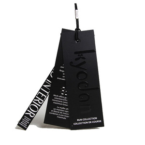 Tùy Chỉnh Thân Thiện Với Môi Giấy Hangtag Tiêu Chuẩn Dập Nổi UV Treo Tag Cho Quần Áo - Product Image 5