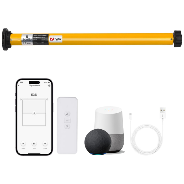 Automatic WiFi Alexa Google Window Tubular Motor for 38mm Tube Electric Motorized Roller Blinds
