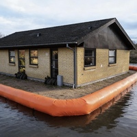 Tube de protection contre les inondations, résistant, imperméable, robuste, pour situations d'urgence, barrière contre les inondations gonflable en PVC, Gaia Textile