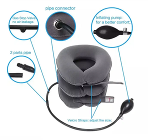 Dispositivo de Tracción Cervical Ajustable, Estirador de Cuello Inflable, Almohada para Aliviar el Dolor de Cuello y Hombros - Product Image 5