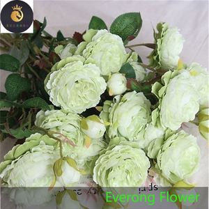 Vendita all'ingrosso migliore fiore di peonia rosa artificiale cina di seta decorazione di nozze fiore artificiale - Product Image 3
