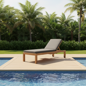 تصميم جديد على الطراز الحديث في الهواء الطلق خشب الساج كرسي صالة حمام سباحة بجانب كراسي التشمس لفناء الفندق وغرفة النوم - Product Image 5