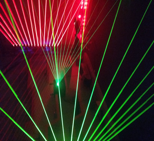 DJ scène <span class=keywords><strong>LED</strong></span> 8 yeux spectacle de lumière laser pour événement mariage musique Disco pub saloon <span class=keywords><strong>bar</strong></span> à vin 8 tête lasers DMX512 studio d'animation - Product Image 4