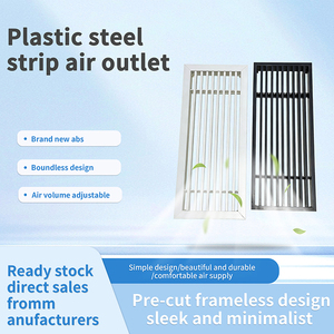 Grilles <span class=keywords><strong>de</strong></span> <span class=keywords><strong>ventilation</strong></span> en plastique et acier écologiques, durables, noires/blanches, vente en gros d'usine - Idéales pour l'installation <span class=keywords><strong>de</strong></span> systèmes CVC. - Product Image 3