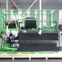 Machine d'hydro-semeuse portable 2000 litres avec pompe à pulvérisation de paillis pour l'aménagement paysager des pelouses, des fermes et des pentes