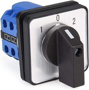 Công tắc chuyển đổi 690V <span class=keywords><strong>63A</strong></span> Công tắc điều khiển đa năng Công tắc chọn cam quay 3 vị trí 3 pha 1-0-2 Chốt với 12 đầu nối - Product Image 2