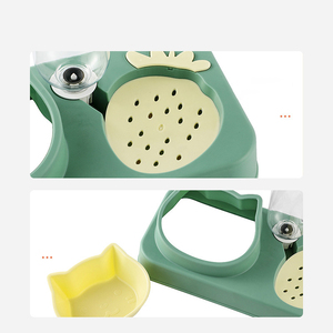 Tazón de Plástico Moderno y Ligero Antideslizante de Alta Calidad para Perros con Dispensador de Agua, Fácil de Limpiar para Uso en Interiores/Exteriores - Product Image 4