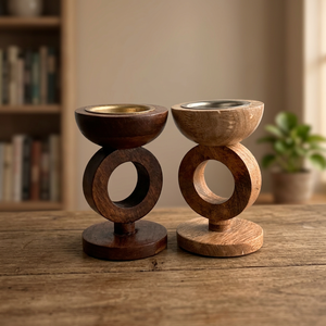 Wooden Incense Burner Aromatic Diffuser Geometric Design <b>Bone</b> with Gold Interior Home Decor All-<b>Season</b> Use Ramadan Eid Decor - Product Image 1