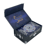 Vente en gros de jeux de tarot en couleur avec impression personnalisée pas cher de haute qualité Boîte à rabat magnétique OEM Carte Oracle