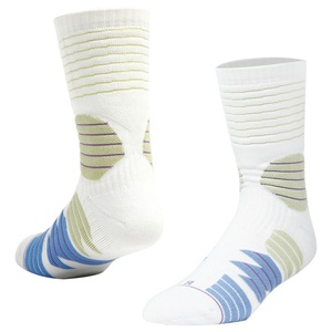 Chaussettes de sport professionnelles personnalisées antidérapantes pour football, avec revers et semelle respirants, séchage rapide, en coton éponge/fibre de bambou, pour l'élite sportive - Product Image 2