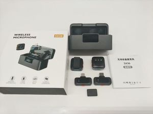 ไมโครโฟนลาวาเลียร์ไร้สาย2 SX36พร้อมขั้วต่อสายไลท์นิ่งแบบ C 2ลากหน้าจอ LED ลดเสียงรบกวนสำหรับพอดคาสต์ Vlog ผู้สร้าง - Product Image 4