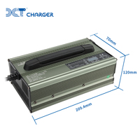 Chargeur de mode de charge d'égalisation de vélo électrique portable C1200T boîtier en alliage durable certifié CE avec chargeur de ventilateur de refroidissement