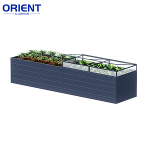 Jardinière extérieure moderne extra-large en aluminium, légère et durable, pour arbres et <span class=keywords><strong>création</strong></span> d'espaces verts - Product Image 1