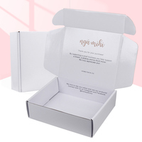 Boîte d'Emballage en Papier Biodégradable Personnalisée de Couleur Blanche pour l'Expédition