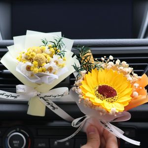 <span class=keywords><strong>Auto</strong></span> Perfume flores secas ramo coche diseño Interior decoración coche aire acondicionado salida luz Perfume regalo - Product Image 1