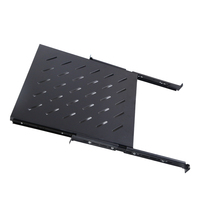Étagère coulissante pour rack de serveur de 19 pouces, norme IEC297-2, en acier laminé à froid SPCC, rail réglable, étagère de cabinet robuste