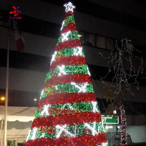 24 года завод открытый Крытый фестиваль праздничные рождественские украшения большая гигантская Рождественская елка с красочным освещением RGB