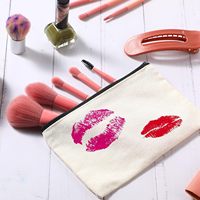 Trousse à crayons en toile DIY avec fermeture éclair, portable, réutilisable, résistante à l'eau, écologique, pliable, légère, grande capacité