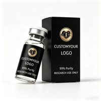 Autocollants de sécurité holographiques personnalisés anti-contrefaçon pour étiquettes pharmaceutiques, adaptés aux flacons de poudre lyophilisée de 3 ml et 10 ml, emballage en carton