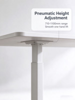 Bureau d'ordinateur pneumatique, table de dessin relevable et bureau d'étude à domicile, poste de travail mobile en métal à hauteur réglable