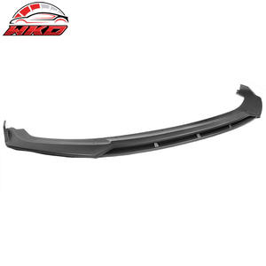 Lèvre de pare-chocs avant compatible avec Honda Civic 2019-2021 style IKON V3, 2 pièces, spoiler noir mat, pièces auto de haute qualité, kit carrosserie - Product Image 4