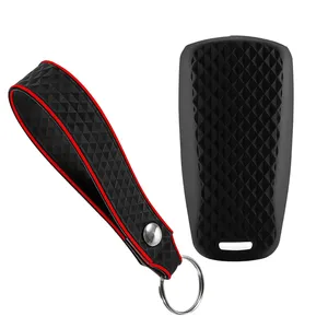 <span class=keywords><strong>Porte</strong></span>-clés en silicone pour clés de voiture, étui de protection pour clés <span class=keywords><strong>Audi</strong></span> Q5 Q7 TT A4 B9 A5 A6 8S 8W 4M S4 S5 S7 TTS TFSI <span class=keywords><strong>RS</strong></span> - Product Image 5