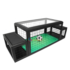 Máquina de Fútbol Arcade, Mesa de Fútbol Operada con Monedas, con Metal y Vidrio Templado para 2 Jugadores en Centros Comerciales - Product Image 6