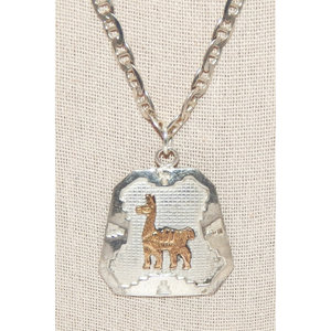 .โซ่เงินสเตอร์ลิง925 & เงินสเตอร์ลิง925และจี้ทอง18K รูปลา - Product Image 3