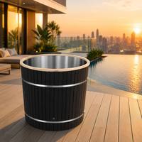 Baignoire de récupération professionnelle 2026 avec système de refroidissement, baignoire à glace de luxe en acier inoxydable 304 pour la récupération des athlètes