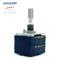 Potentiomètre rotatif ALPS RK27112B002X 50KA*2 27mm, type à axe métallique, à pas progressif