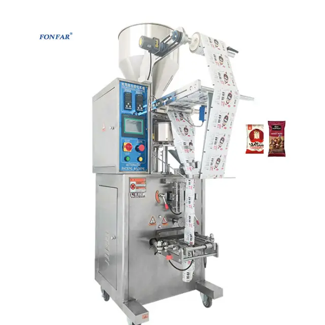 Precio de la máquina empacadora de patatas fritas vertical automática/máquina de llenado de polvo de gránulos líquidos/equipo de embalaje de fábrica 480 1 ~ 100g
