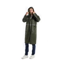 Usine en gros bonne qualité Polyester PVC Poncho imperméable imperméable adulte long vêtements de pluie réutilisable hommes femmes manteau de pluie veste