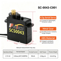 Mini Servomoteur Série TTL SCS0043-C001 6V 2.2kg.cm à Engrenages Métalliques 4.3g pour Articulation de Micro-Robot, Modèles RC, Robots Éducatifs et Kits DIY