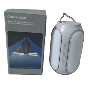 Linterna LED para acampar, luz portátil recargable impermeable para tienda colgante con 4 modos de iluminación para acampar, senderismo, emergencia