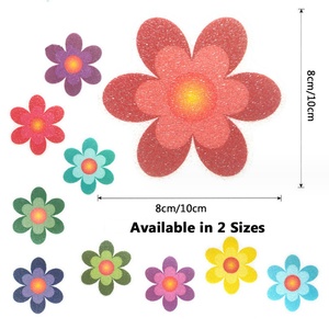 Flowers 10pcs Cartoon Shower Tubs Pool Floor Safety Bathroom Bathtub Anti Slip <b>Stickers</b> with Scraper - Product Image 2