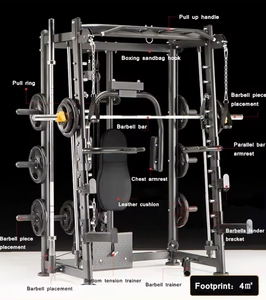 Gym Equipment Home Use All in One Power Cage <strong>Cable</strong> Crossover Multi Functional Trainer Power Rack Smith <strong>Squat</strong> <strong>Machine</strong> - Product Image 3